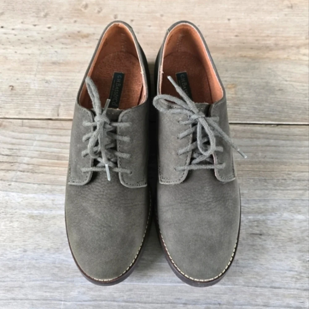 G.H. Bass & Co. 90's Classic Preppy Lace Up Oxford Flats 6.5M